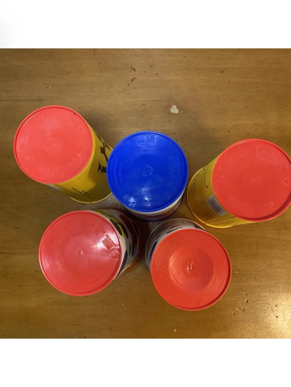 Disney Mickey Minnie Mouse Plastic Reusable Cups Tumblers Churchill Set Of 5